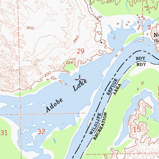 Topographic Map of Adobe Lake, AZ