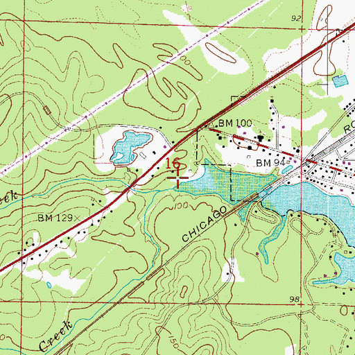 Topographic Map of Goodman Creek, AR