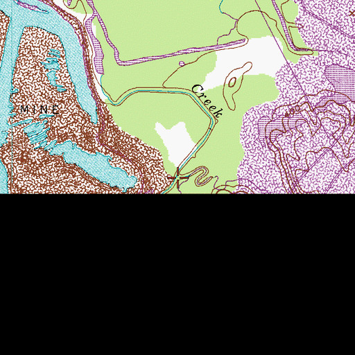 Topographic Map of Irwin Creek, KY