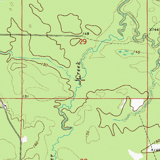 Topographic Map of Gooley Creek, AR
