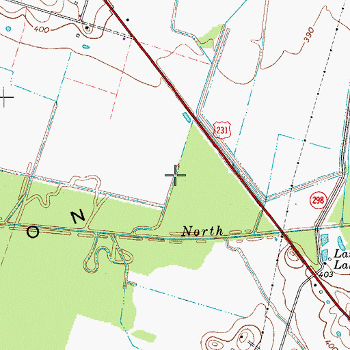 Topographic Map of Jackson Flats, KY