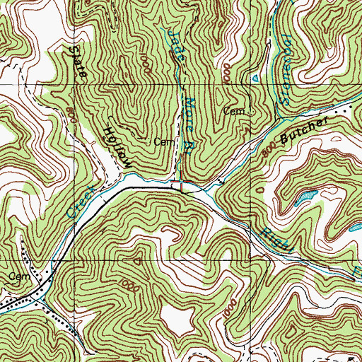 Topographic Map of Jade More Branch, KY