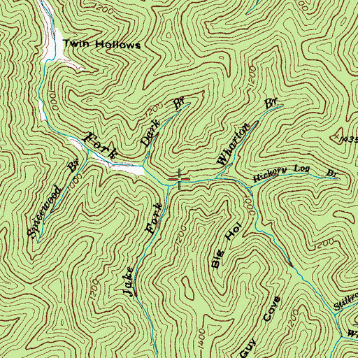Topographic Map of Jake Fork, KY