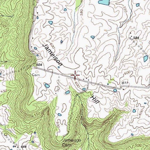 Topographic Map of Jameison Hill, KY