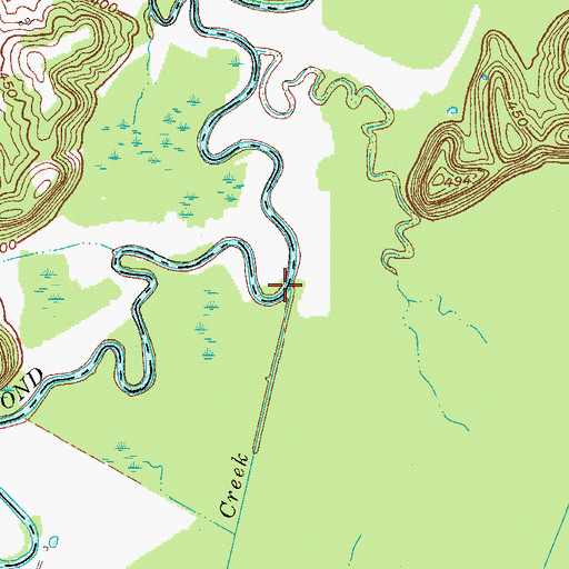 Topographic Map of Jarrels Creek, KY