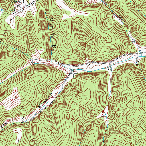 Topographic Map of Jessie Branch, KY