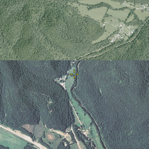 Aerial/Satellite Image of John A Lewis Branch, KY