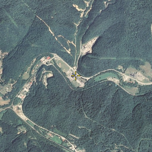Aerial/Satellite Image of Johns Creek High School, KY