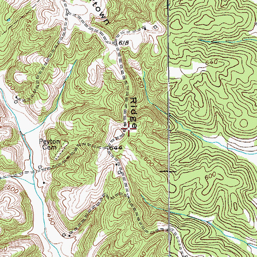 Topographic Map of Jolertown Ridge, KY
