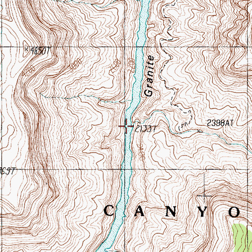 Topographic Map of Garnet Canyon, AZ