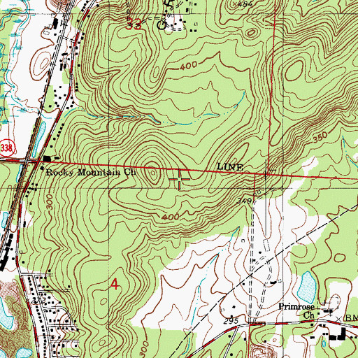 Topographic Map of Granite Mountain, AR
