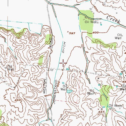 Topographic Map of Jonestand Ditch, KY