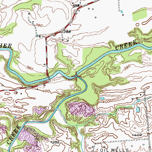 Topographic Map of Knoblick Creek, KY