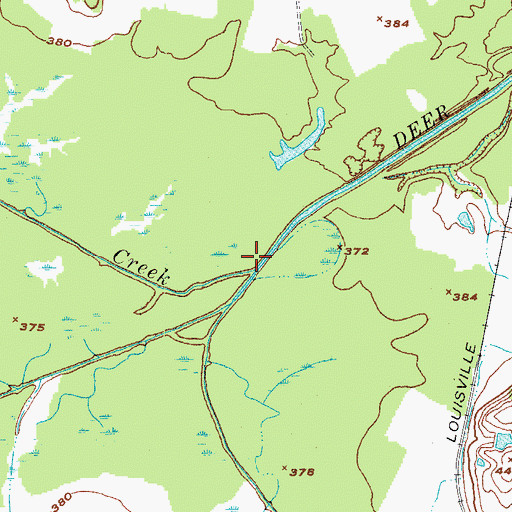 Topographic Map of Knoblick Creek, KY