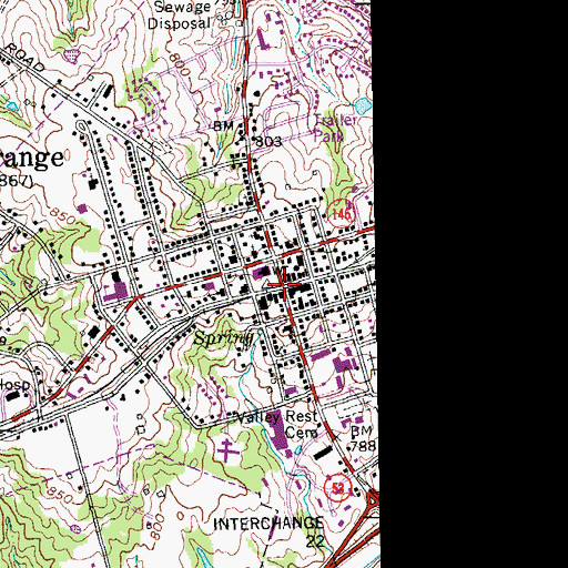 Topographic Map of La Grange, KY