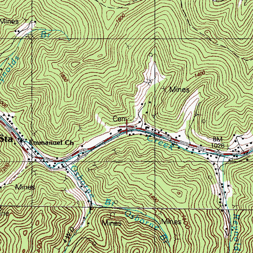 Topographic Map of Lambert School, KY