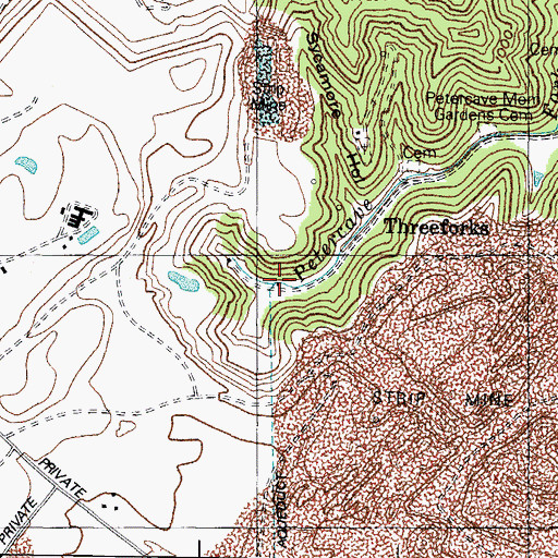 Topographic Map of Laurel Fork (historical), KY