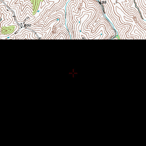 Topographic Map of Lawrenceville, KY