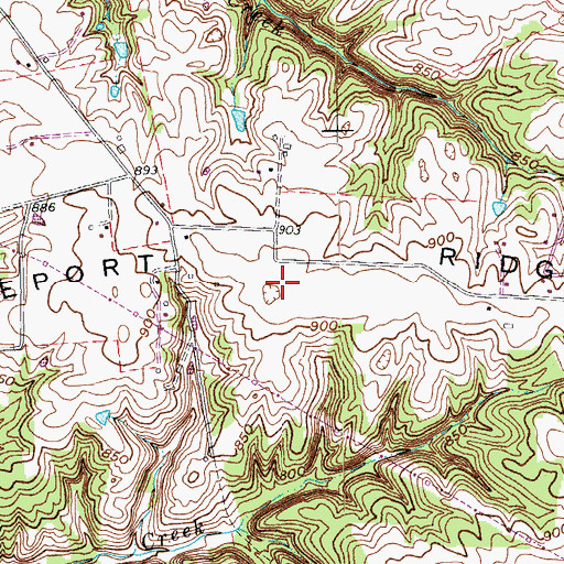 Topographic Map of Leeport Ridge, KY