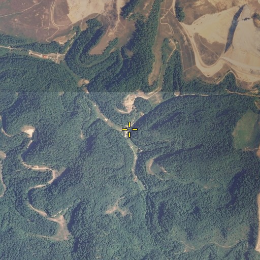 Aerial/Satellite Image of Left Fork Brushy Fork, KY
