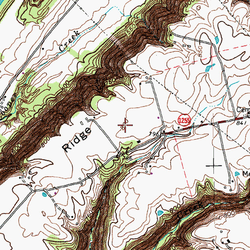 Topographic Map of Liberty Ridge, KY