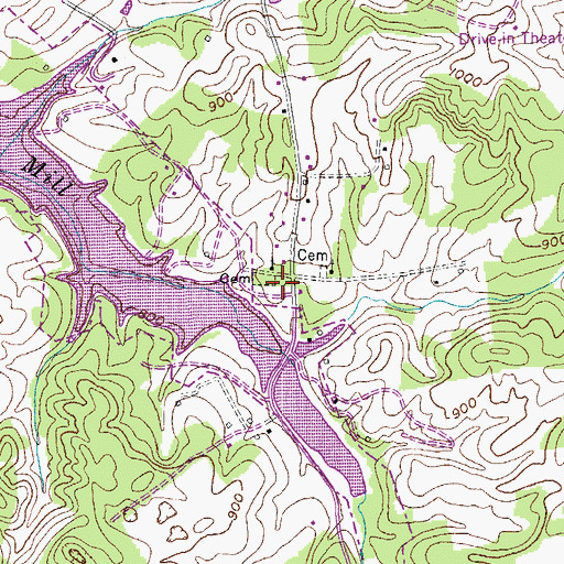 Topographic Map of Liberty School, KY