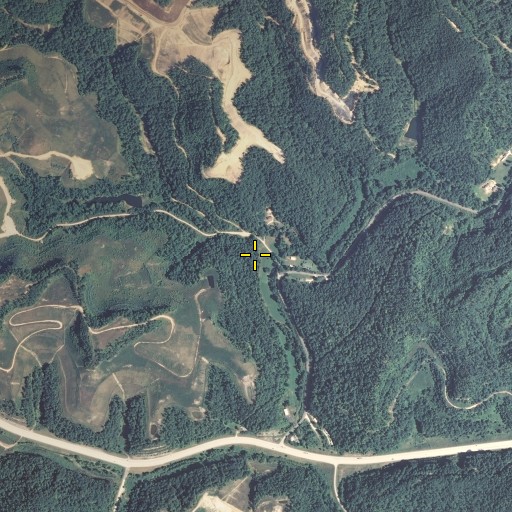 Aerial/Satellite Image of Lick Branch, KY