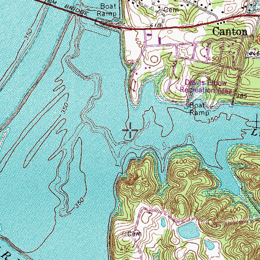 Topographic Map of Lick Creek, KY