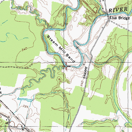 Topographic Map of Lick Creek, KY