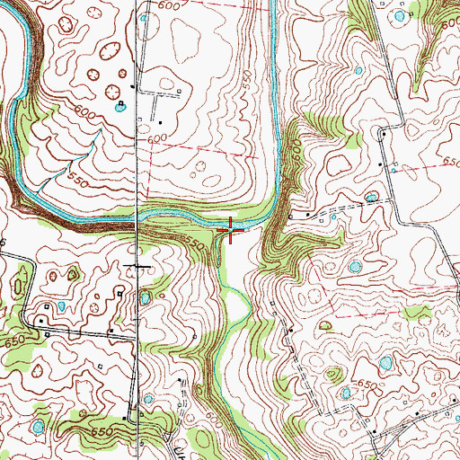 Topographic Map of Lick Creek, KY