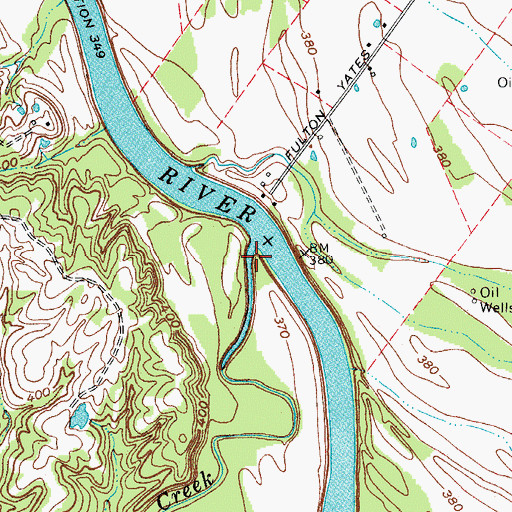 Topographic Map of Lick Creek, KY