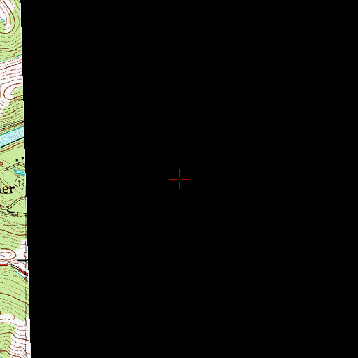 Topographic Map of Lick Creek, KY