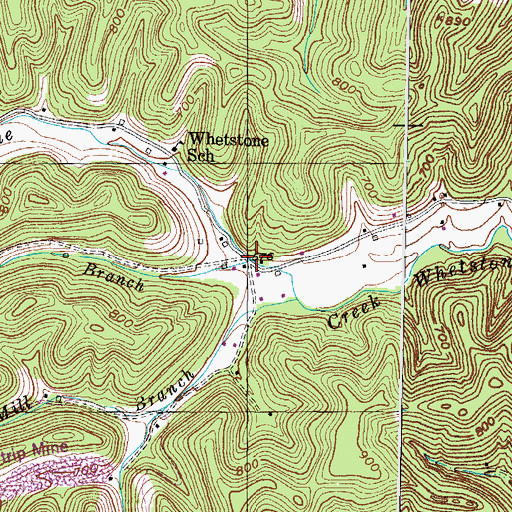 Topographic Map of Lime Branch, KY