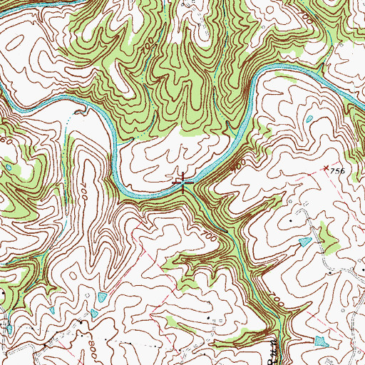 Topographic Map of Lincoln Run, KY