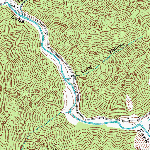 Topographic Map of Linzy Hollow, KY