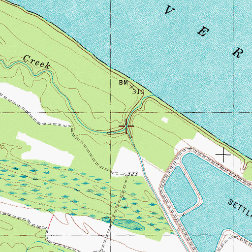 Topographic Map of Little Bayou Creek, KY