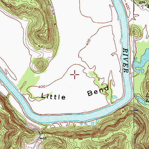 Topographic Map of Little Bend, KY