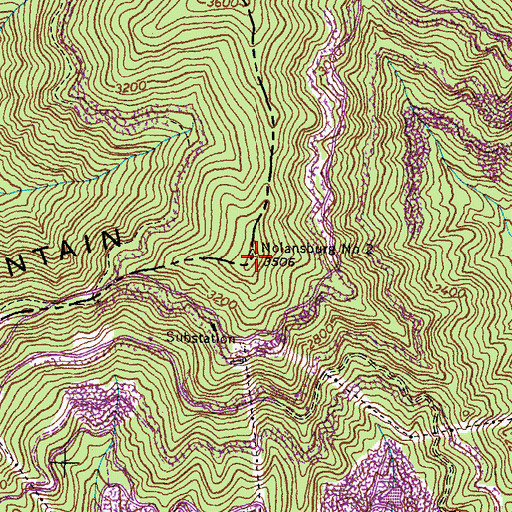 Topographic Map of Little Black Mountain, KY