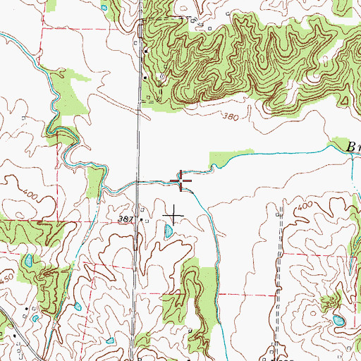 Topographic Map of Little Brush Creek, KY