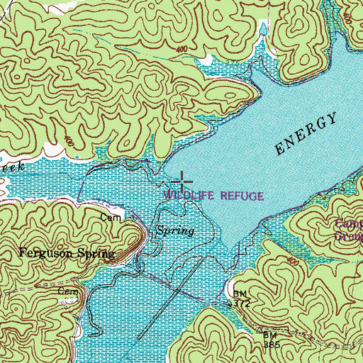 Topographic Map of Little Creek, KY