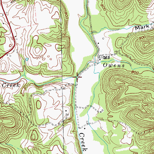 Topographic Map of Little Goose Creek, KY