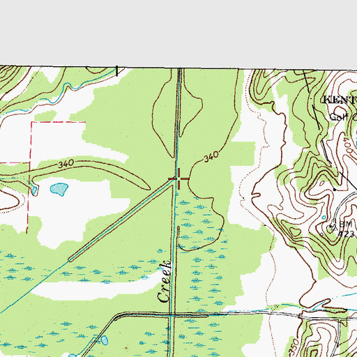 Topographic Map of Little John Creek, KY