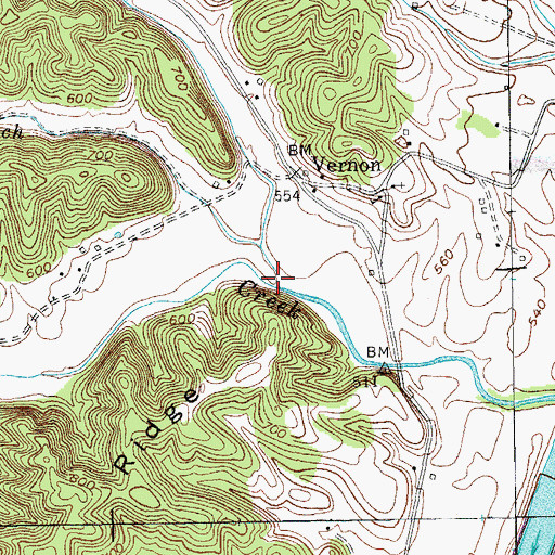 Topographic Map of Little McFarland Creek, KY