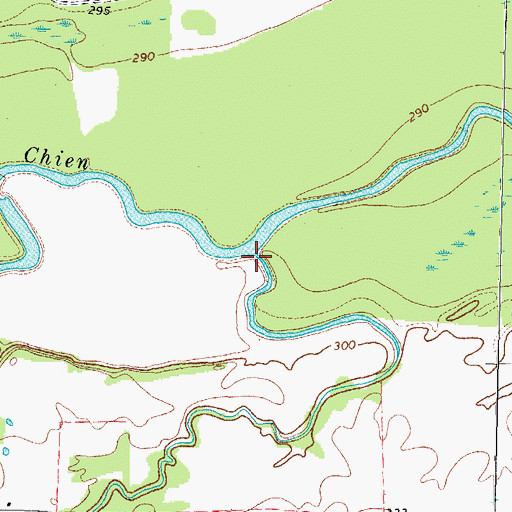 Topographic Map of Little Mud Creek, KY