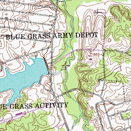 Topographic Map of Little Muddy Creek, KY