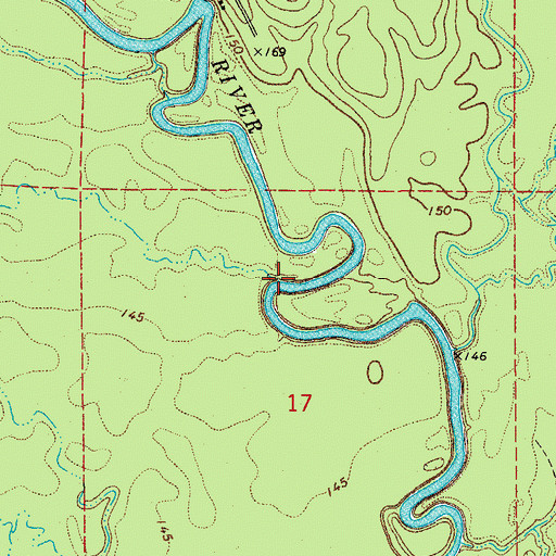 Topographic Map of Grisly Creek, AR