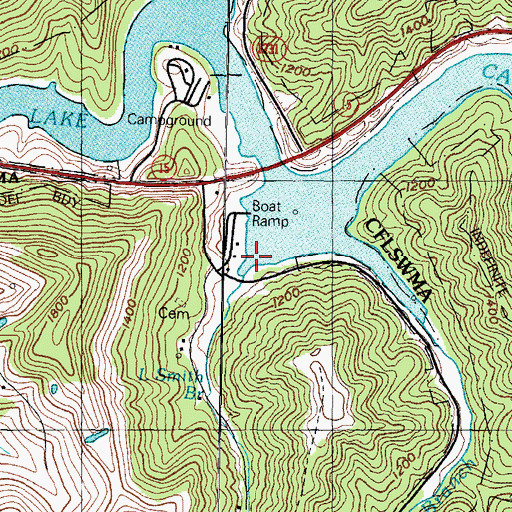 Topographic Map of Little Smith Branch, KY