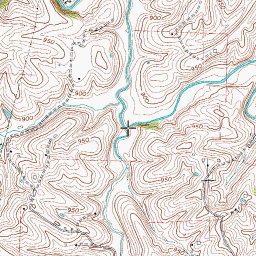 Topographic Map of Little Stoner Creek, KY