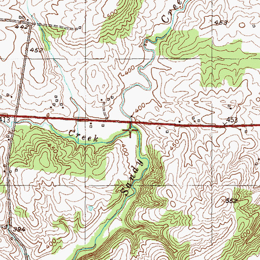 Topographic Map of Livingston Creek, KY