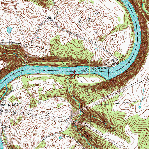 Topographic Map of Lock Hollow, KY
